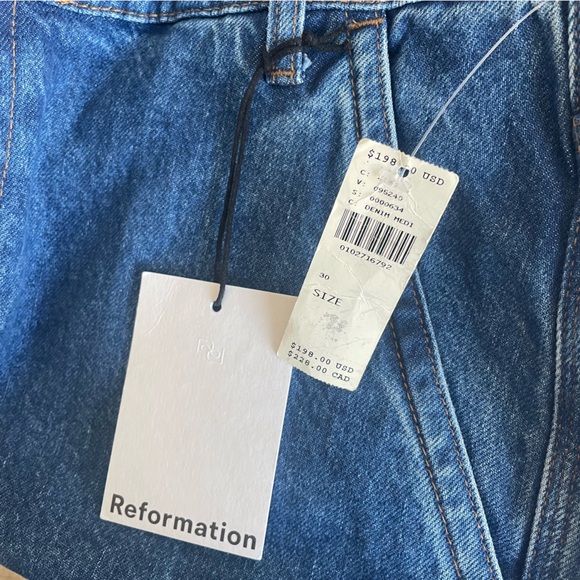 Reformation Diego Mid-Rise Baggy Utility Jeans 30 Cleary Anthropologie NEW - Picture 9 of 12